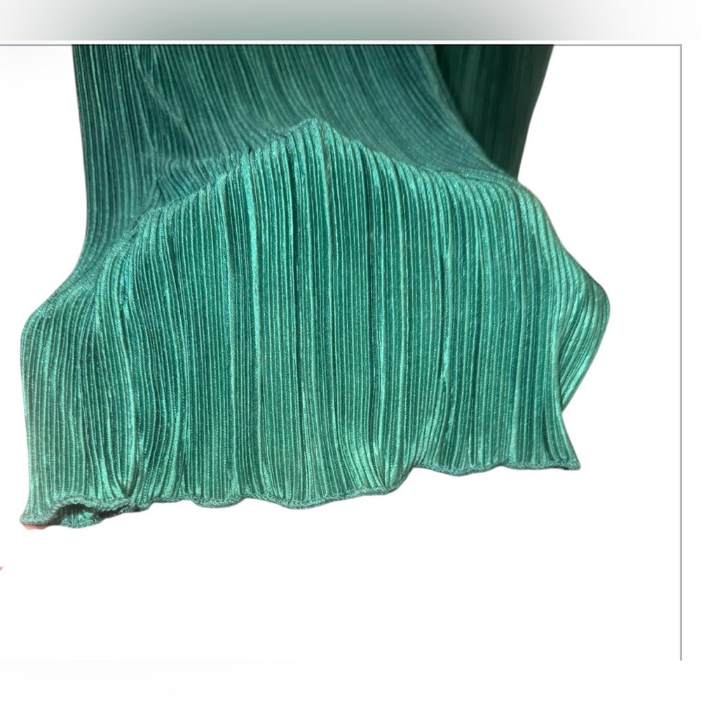 Madison +Hudson Emerald Green Pleated Wide-Leg Pants - Picture 8 of 8